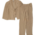 ARMANI COLLEZIONI Womens 1 Button 2 Piece Set IT 44 Medium W28 L29 Beige Vintage Armani Collezioni and Second-Hand Armani Collezioni from Messina Hembry 