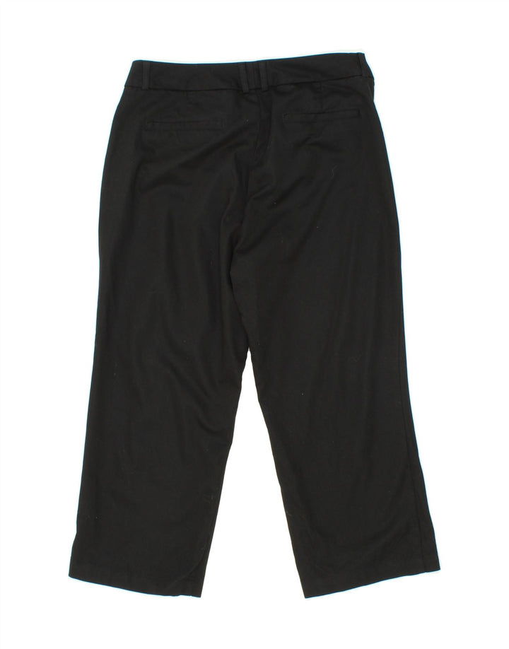 DOCKERS Womens Straight Capri Trousers US 10 Medium W32 L22 Black Cotton Vintage Dockers and Second-Hand Dockers from Messina Hembry 