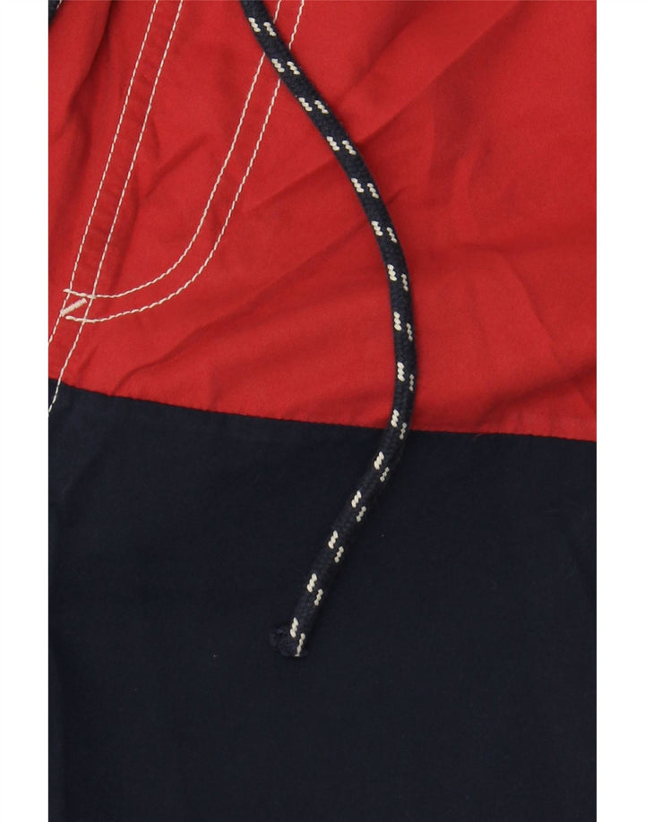 WEIRD FISH Mens Graphic Swimming Shorts XL  Navy Blue Colourblock