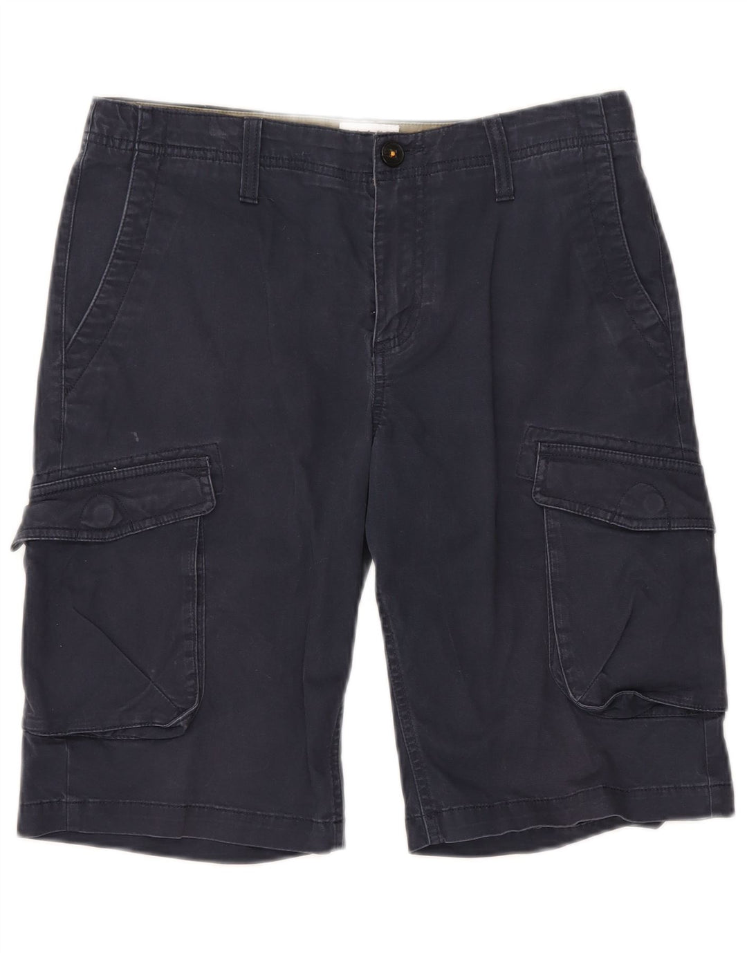 Timberland Mens Cargo Shorts W30 Medium Navy Blue Cotton