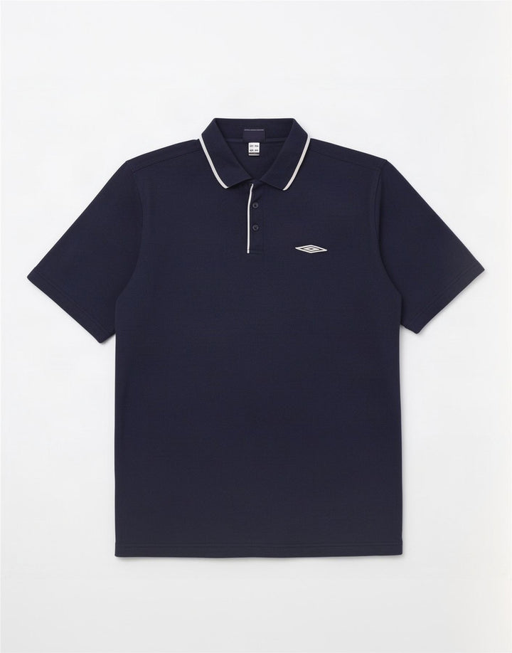 Umbro Mens Polo Shirt XL Navy Blue Polyester