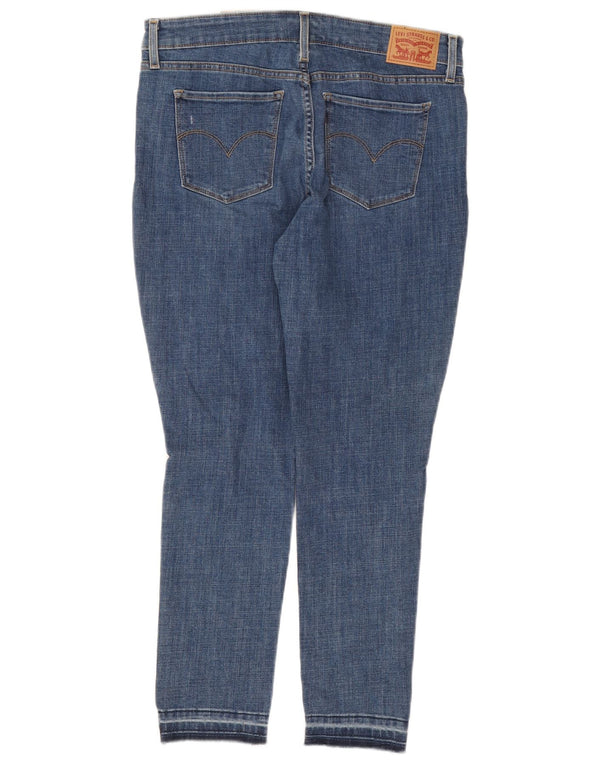 Levi's Womens 711 Distressed Skinny Jeans W31 L26 Blue Cotton