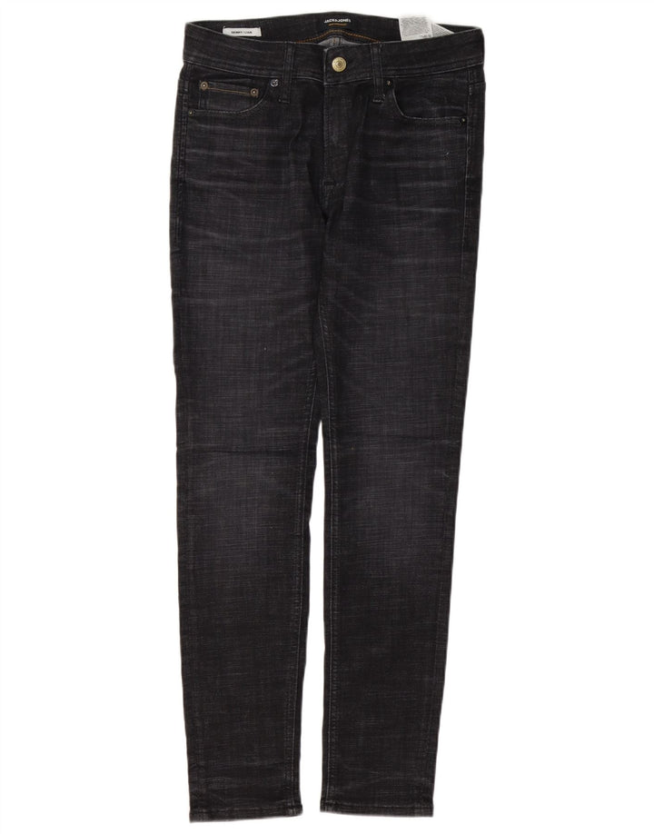 Jack & Jones Mens Liam Skinny Jeans W30 L30 Grey Cotton