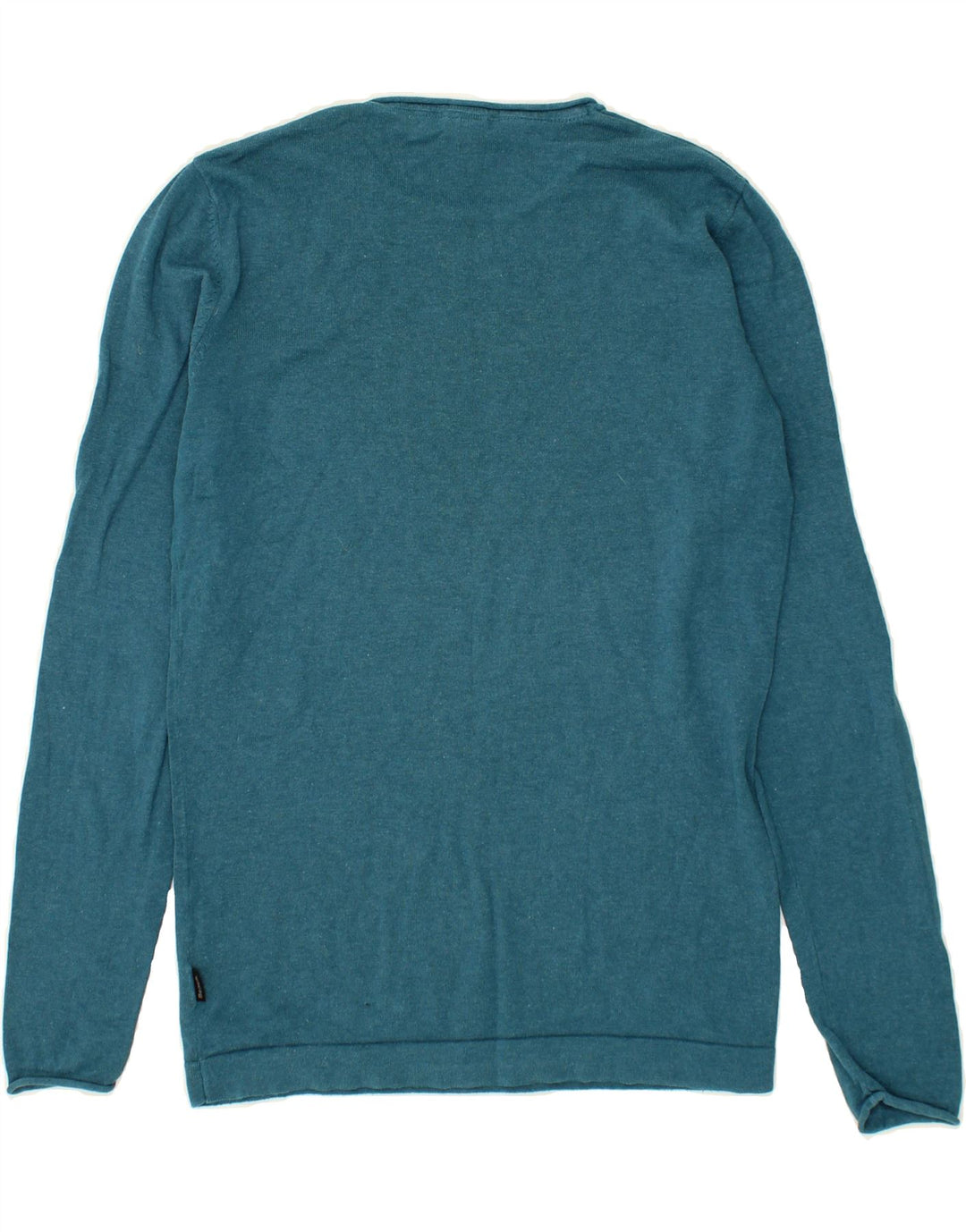 BENCH Womens Boat Neck Jumper Sweater UK 10 Small Blue Cotton Vintage Bench and Second-Hand Bench from Messina Hembry 