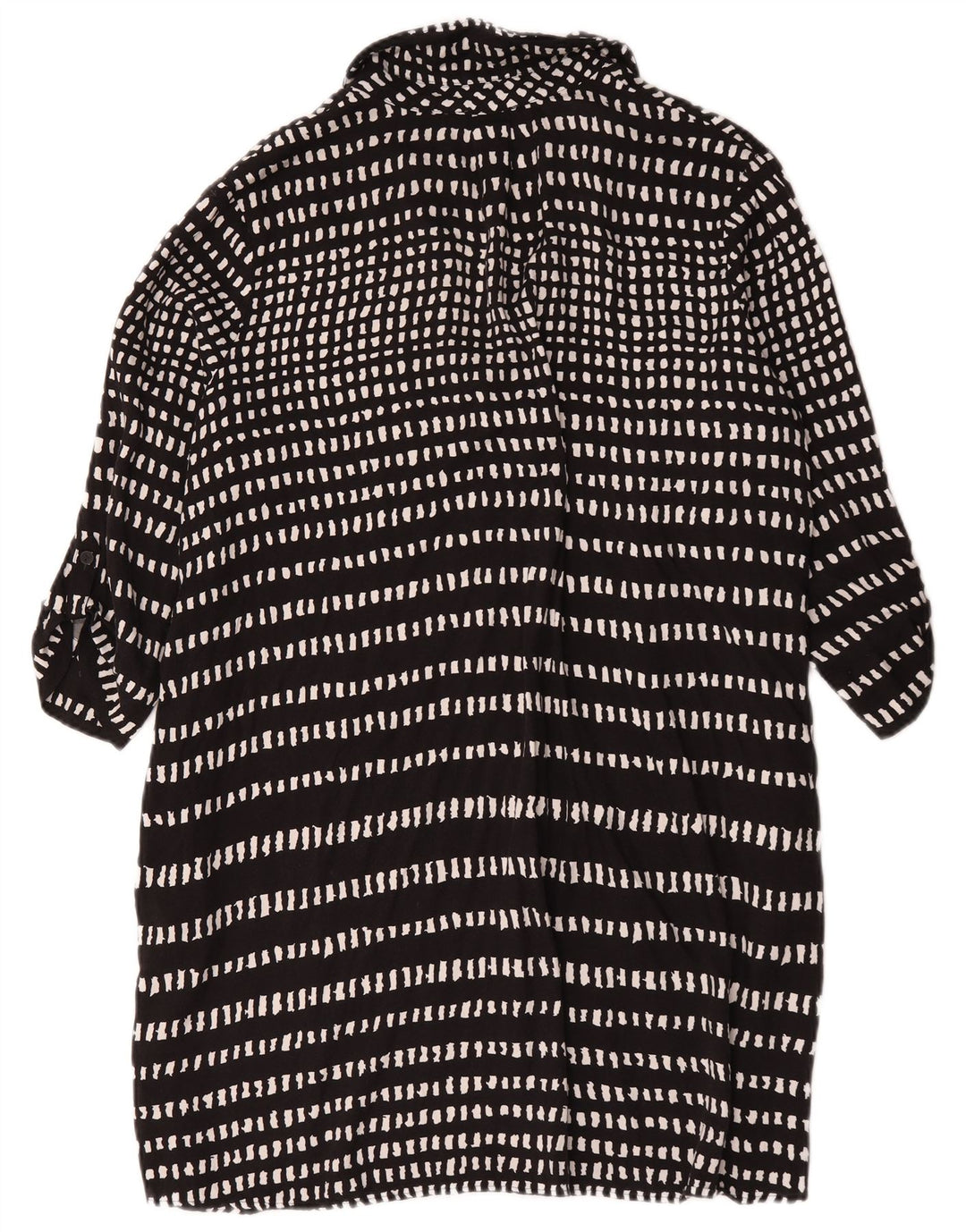 Hobbs Womens 3/4 Sleeve Basic Dress UK 18 XL  Black Geometric Viscose