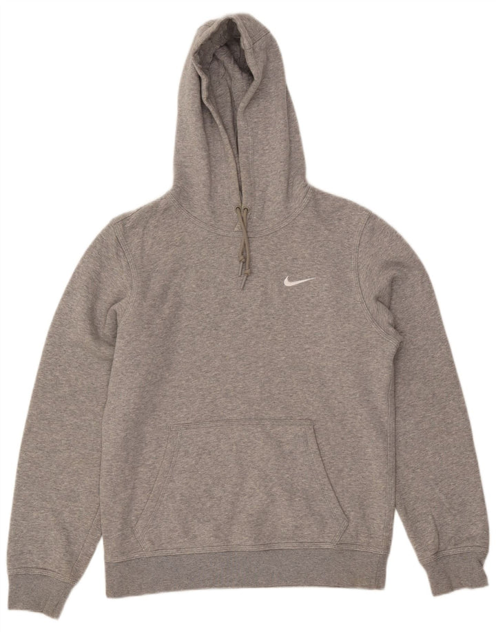 Nike Mens Hoodie Jumper Small Grey Flecked Cotton