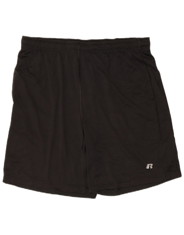 Russell Athletic Mens Sport Shorts Large  Black Polyester