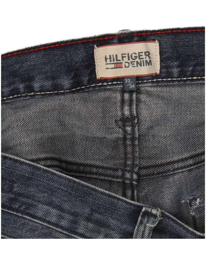 Tommy Hilfiger Mens Slim Jeans W33 L34 Navy Blue