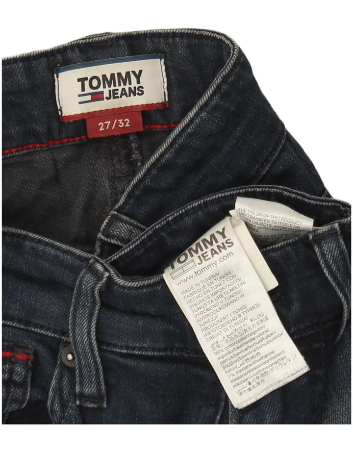 Tommy Hilfiger Mens Slim Jeans W27 L32 Navy Blue Cotton