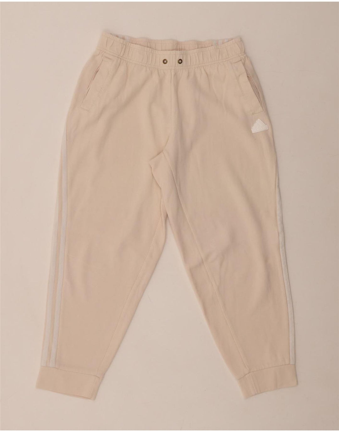 Adidas Womens Tracksuit Trousers Joggers UK 14 Medium  Pink Cotton