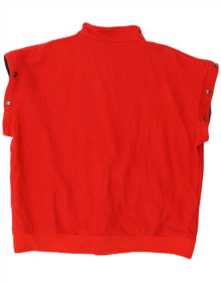 CONTE OF FLORENCE Mens Sleeveless Tracksuit Top Jacket Large Red Wool Vintage Conte of Florence and Second-Hand Conte of Florence from Messina Hembry 