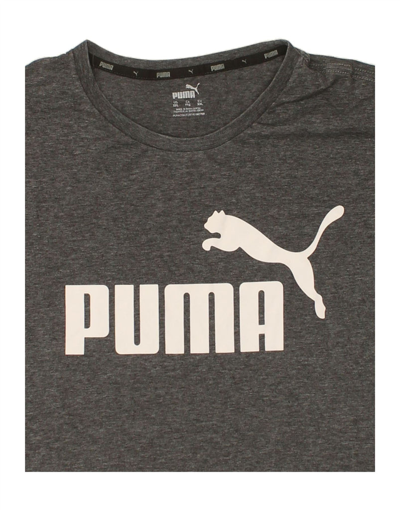 PUMA Mens Graphic T-Shirt Top 2XL Grey Cotton | Vintage Puma | Thrift | Second-Hand Puma | Used Clothing | Messina Hembry 