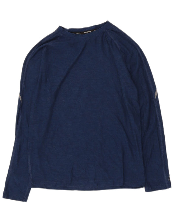 Russell Athletic Boys Dri-Power Top Long Sleeve 10-11 Years Large Navy Blue