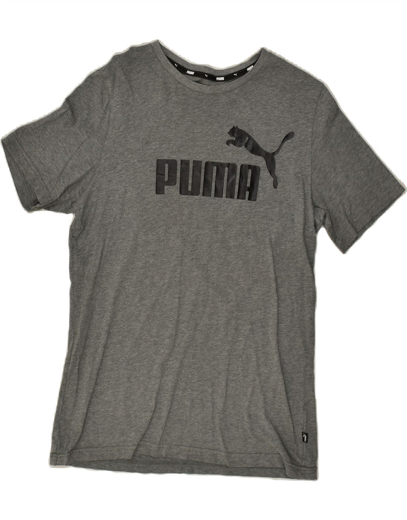 PUMA Mens Graphic T-Shirt Top Medium Grey | Vintage Puma | Thrift | Second-Hand Puma | Used Clothing | Messina Hembry 