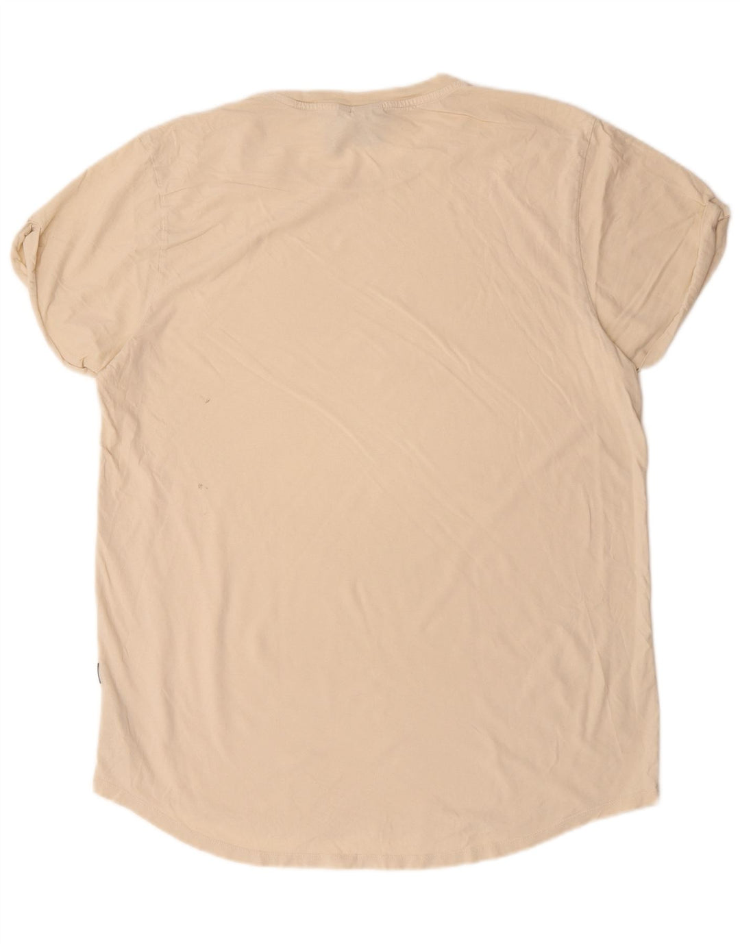 G-Star Mens T-Shirt Top XL Beige Cotton