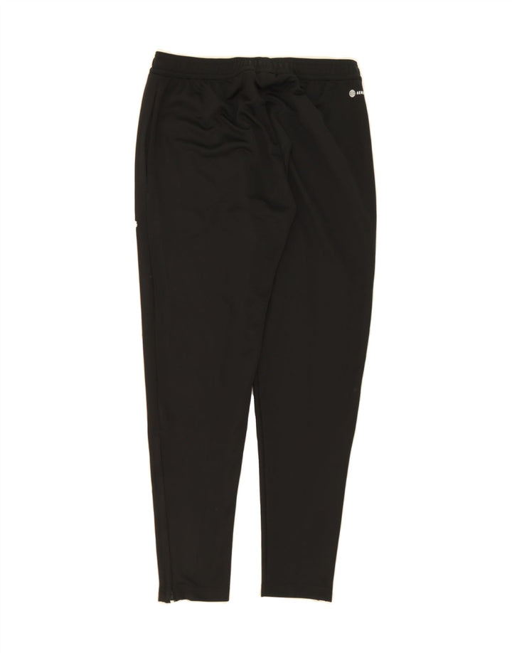 ADIDAS Mens Aeroready Graphic Tracksuit Trousers Medium  Black Polyester Vintage Adidas and Second-Hand Adidas from Messina Hembry 