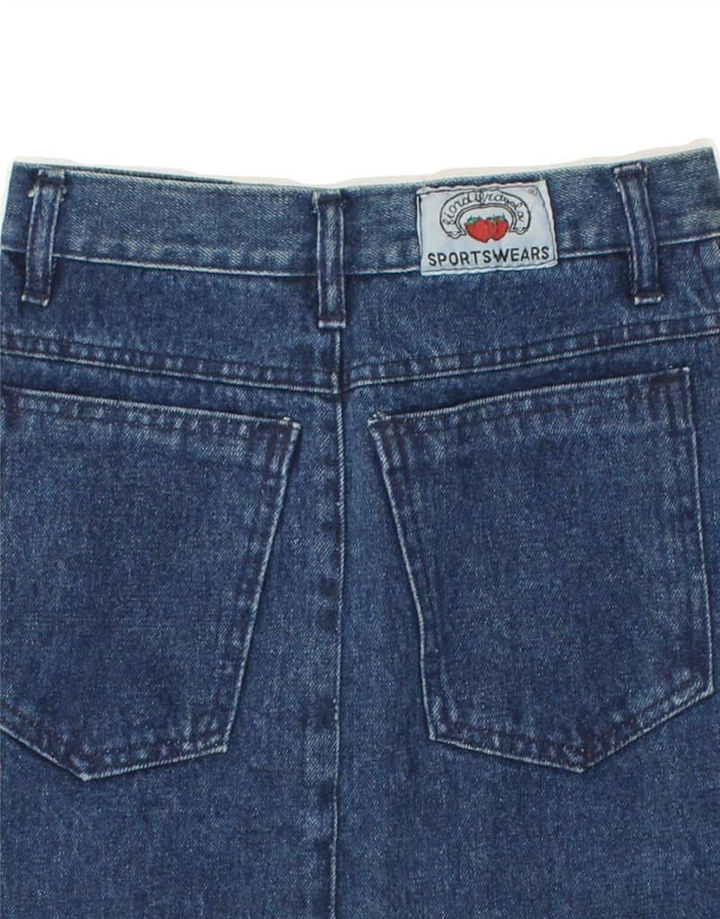 VINTAGE Womens High Waist Denim Skirt W24 XS Blue | Vintage Vintage | Thrift | Second-Hand Vintage | Used Clothing | Messina Hembry 