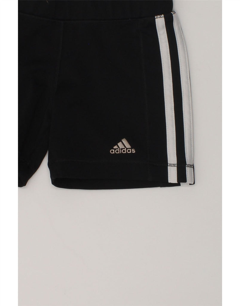 ADIDAS Girls Sport Shorts 5-6 Years Black Polyester | Vintage Adidas | Thrift | Second-Hand Adidas | Used Clothing | Messina Hembry 