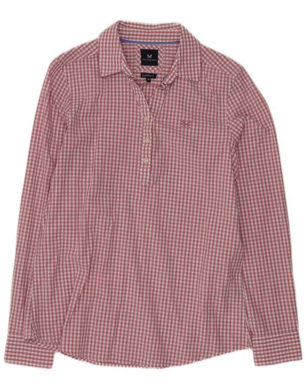 Crew Clothing Womens Classic Fit Pullover Shirt UK 10 Small Purple Gingham