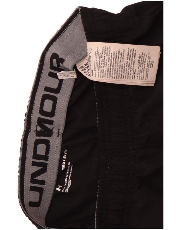 Under Armour Boys Graphic Loose Fit Sport Shorts 9-10 Years Medium Black