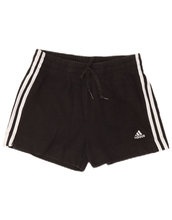 Adidas Womens Sport Shorts UK 4/6 XS Black Cotton