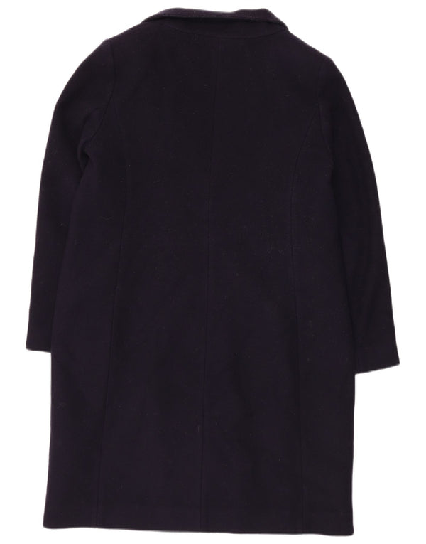 Hobbs Womens Overcoat UK 14 Large Purple Wool