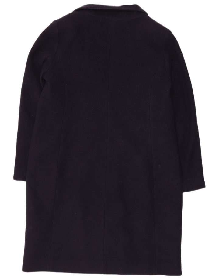 Hobbs Womens Overcoat UK 14 Large Purple Wool