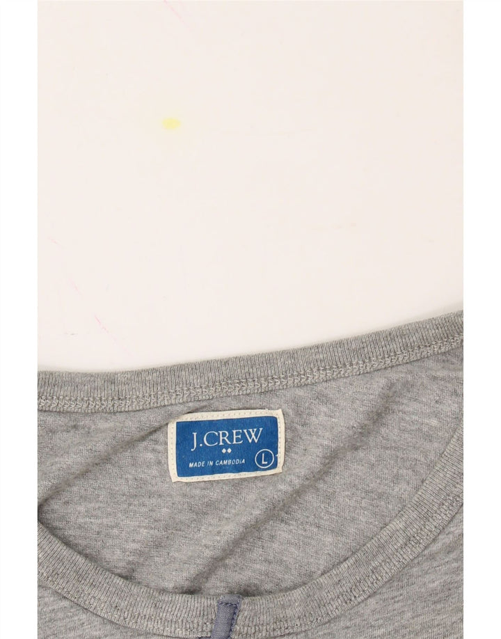 J. CREW Mens T-Shirt Top Large Grey Cotton Vintage J. Crew and Second-Hand J. Crew from Messina Hembry 