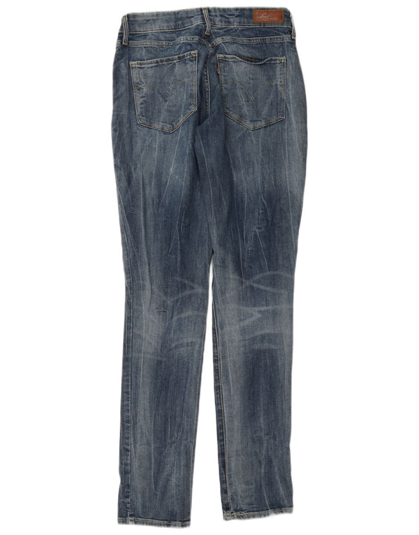 Levi's Womens Bold Curve Super Low Skinny Jeans W29 L34 Blue Cotton