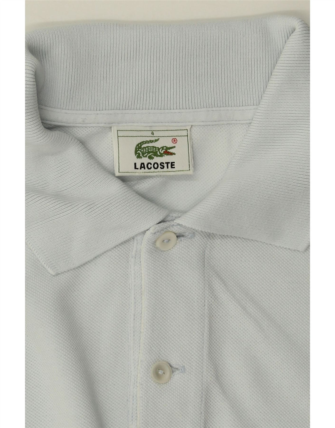 LACOSTE Mens Polo Shirt Size 4 Medium Blue Cotton Vintage Lacoste and Second-Hand Lacoste from Messina Hembry 