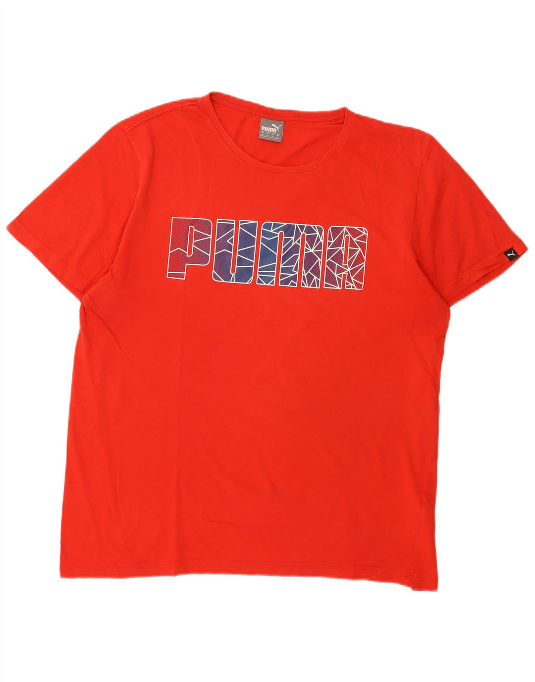 Puma Mens Graphic T-Shirt Top XL Red Cotton