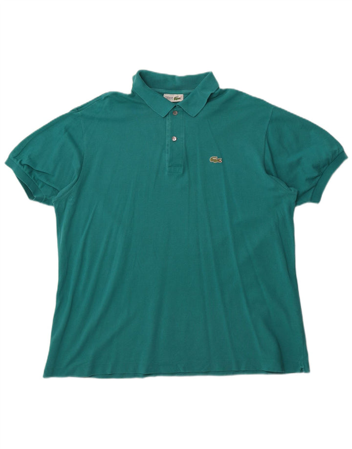 Lacoste Mens Polo Shirt Size 5 Large Green Cotton