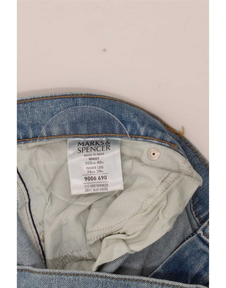 Marks & Spencer Mens Straight Jeans W40 L29 Blue Cotton