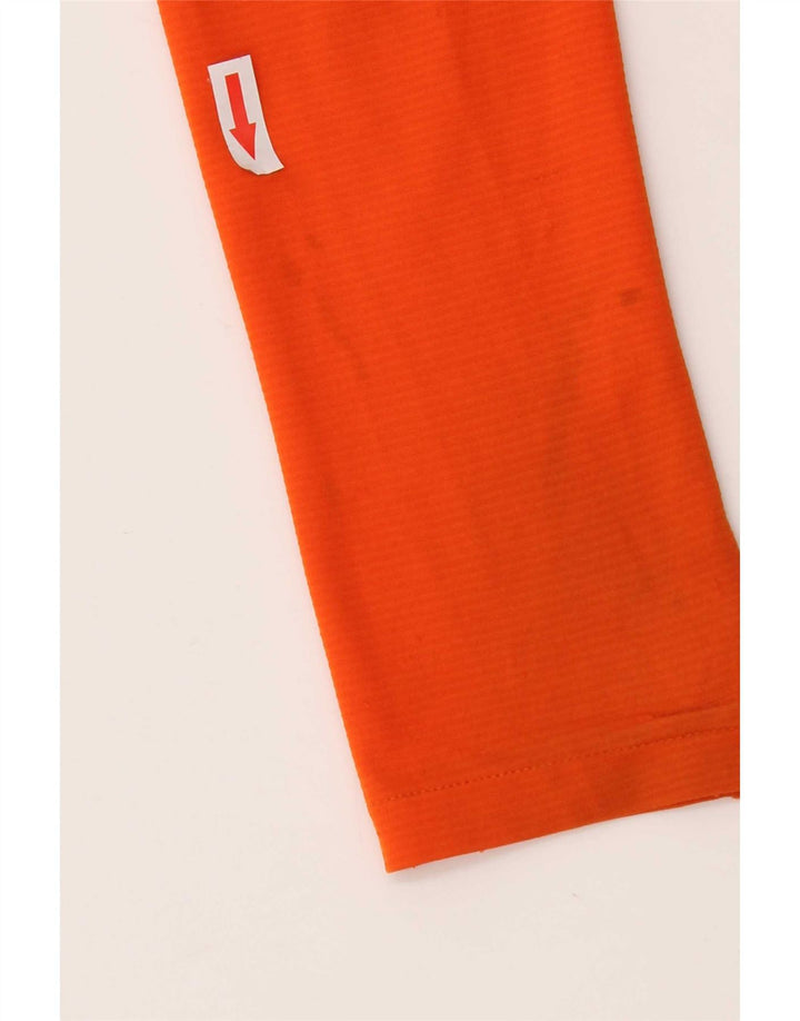 Adidas Boys Aeroready Top Long Sleeve 11-12 Years Orange Polyester