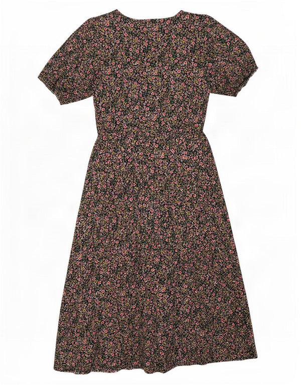 Marks & Spencer Womens A-Line Dress UK 10 Small Multicoloured Floral