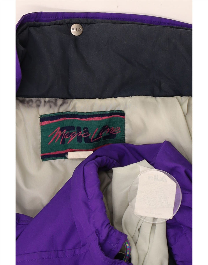 FILA Mens Ski Jacket 2XL Purple Cotton