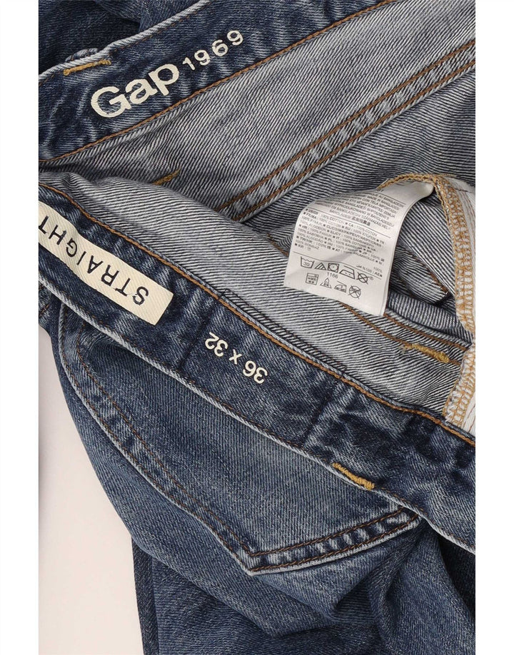 Gap Womens Straight Jeans W36 L32 Blue Cotton
