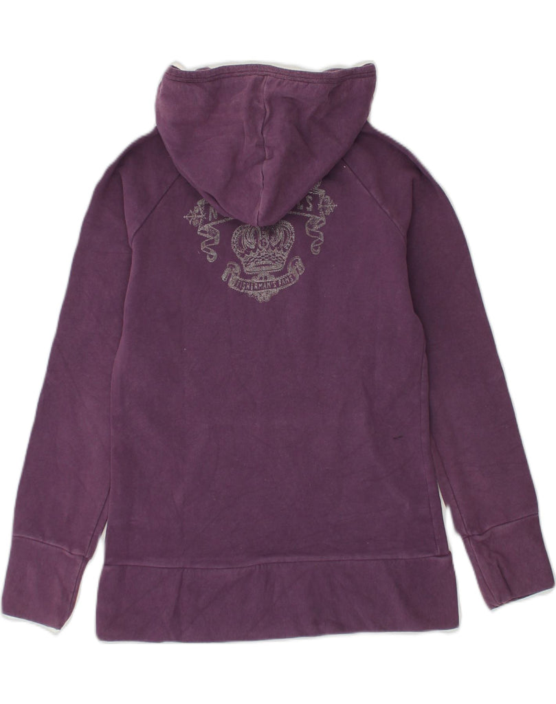 NORTH SAILS Girls Graphic Hoodie Jumper 13-14 Years Large  Burgundy Cotton | Vintage North Sails | Thrift | Second-Hand North Sails | Used Clothing | Messina Hembry 