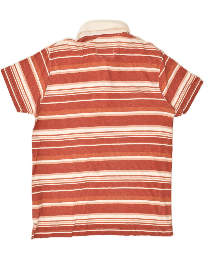 MARLBORO CLASSICS Mens Polo Shirt XL Brown Striped Cotton | Vintage Marlboro Classics | Thrift | Second-Hand Marlboro Classics | Used Clothing | Messina Hembry 