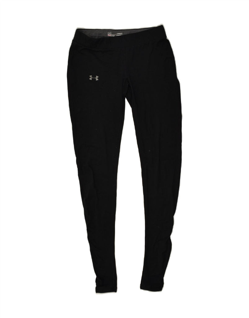 UNDER ARMOUR Womens Leggings UK 10 Small Black | Vintage Under Armour | Thrift | Second-Hand Under Armour | Used Clothing | Messina Hembry 