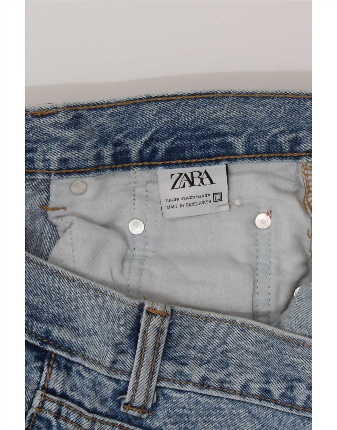 Zara Womens Straight Jeans EU 36 XS W29 L25 Blue