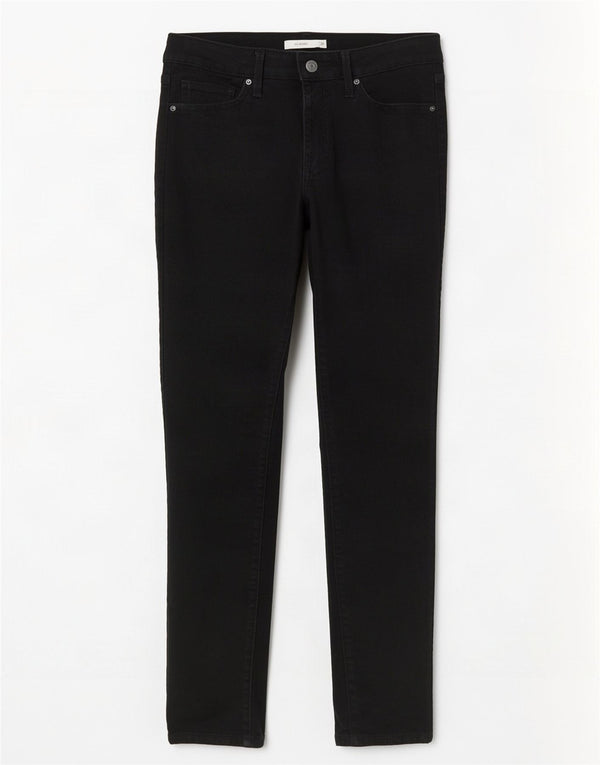 Levi's Womens 711 Skinny Jeans W28 L30 Black Cotton