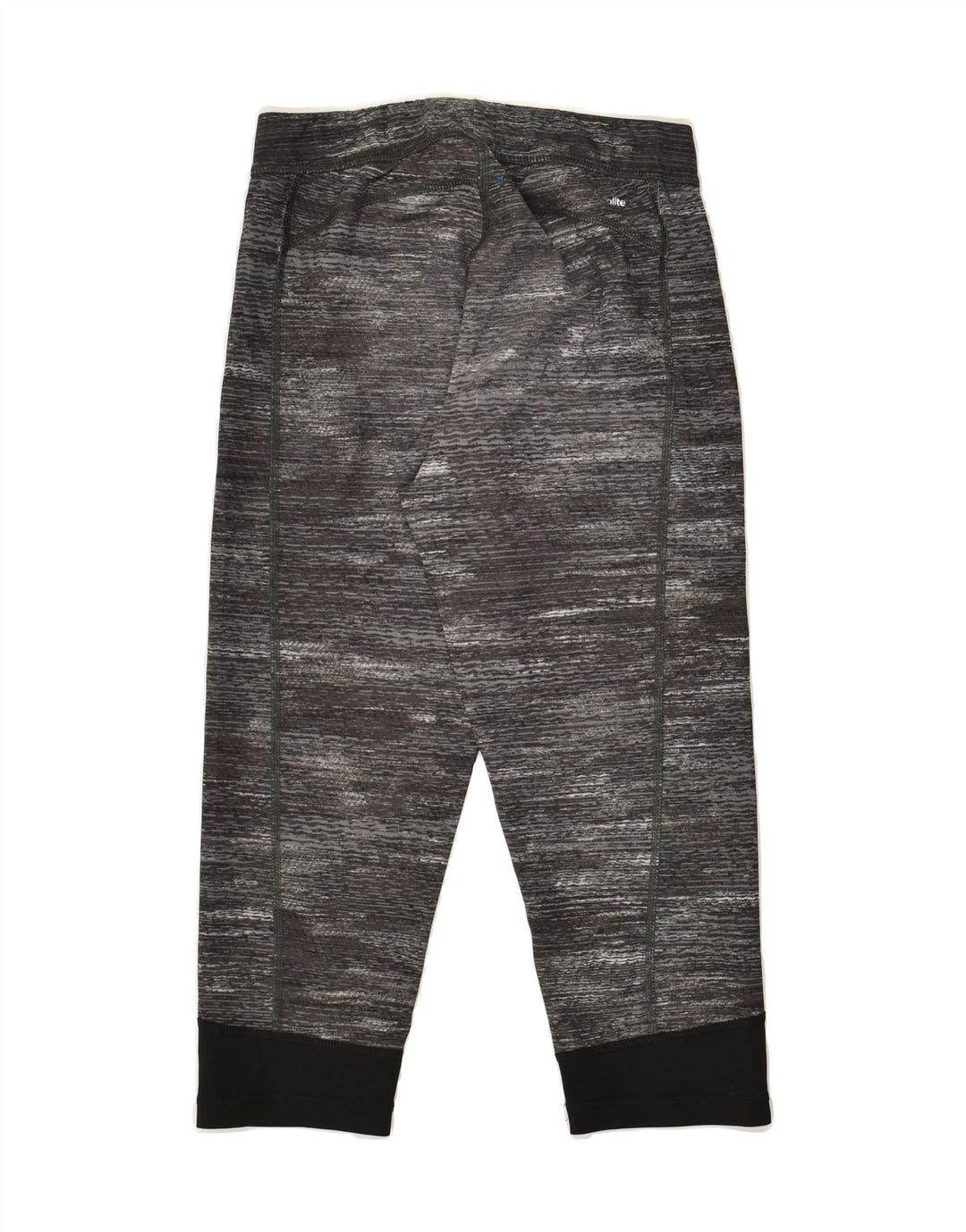 ADIDAS Womens Capri Leggings UK 8-10 Small Grey Flecked Polyester | Vintage Adidas | Thrift | Second-Hand Adidas | Used Clothing | Messina Hembry 