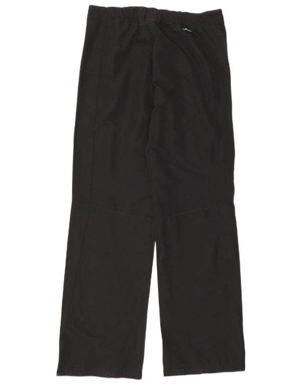 Adidas Womens Straight Trousers UK 12 Medium W30 L31 Black Polyester