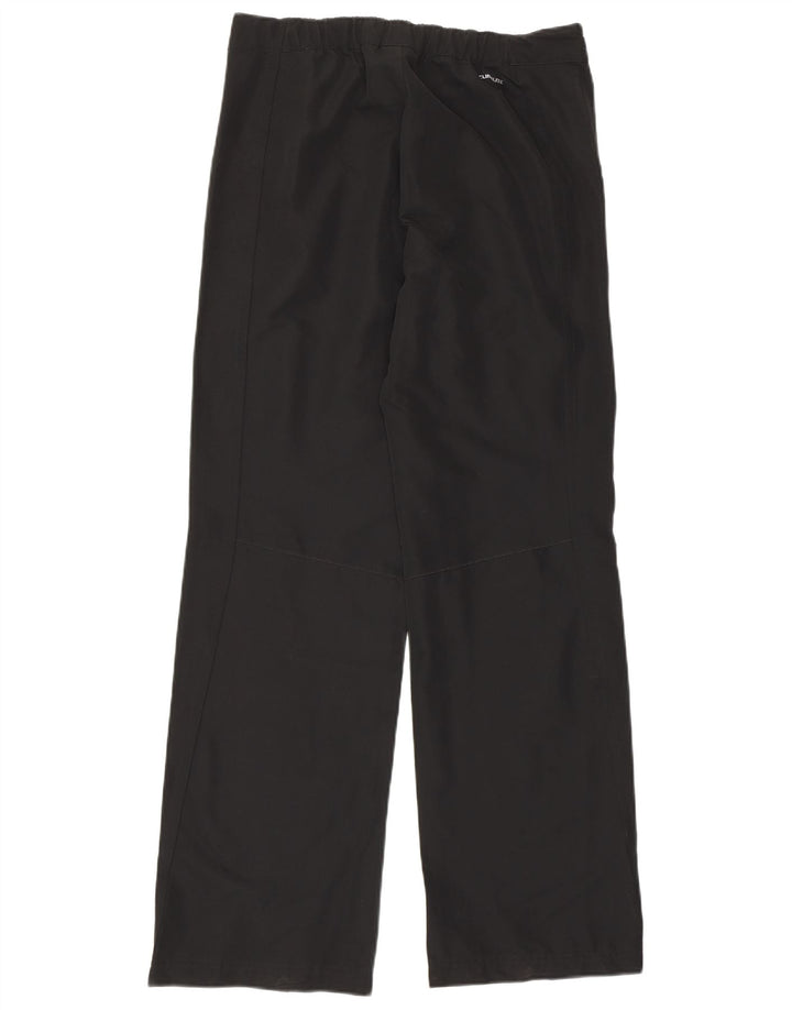 Adidas Womens Straight Trousers UK 12 Medium W30 L31 Black Polyester