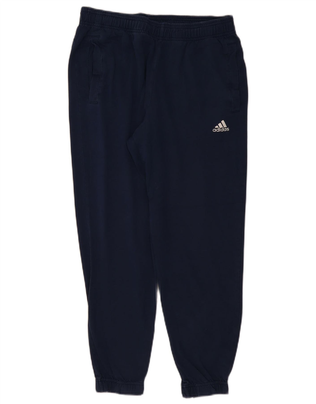 ADIDAS Womens Tracksuit Trousers Joggers UK 14 Medium  Navy Blue