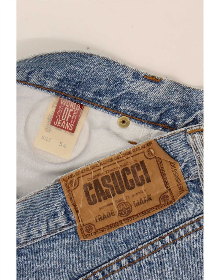 Casucci Mens Straight Jeans W34 L30 Blue Cotton