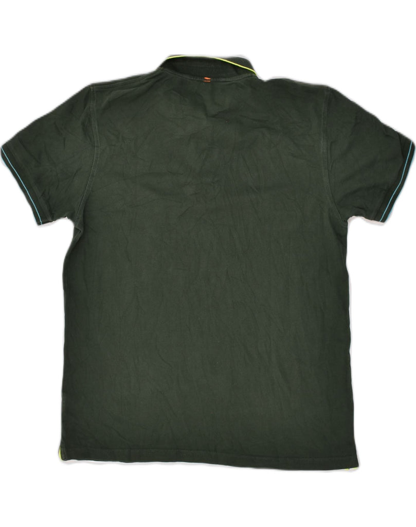 SUN68 Mens Polo Shirt Large Green Cotton | Vintage Sun68 | Thrift | Second-Hand Sun68 | Used Clothing | Messina Hembry 