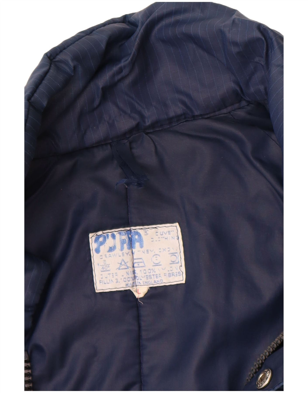 PUFFA Mens Padded Jacket UK 40 Large Navy Blue Nylon