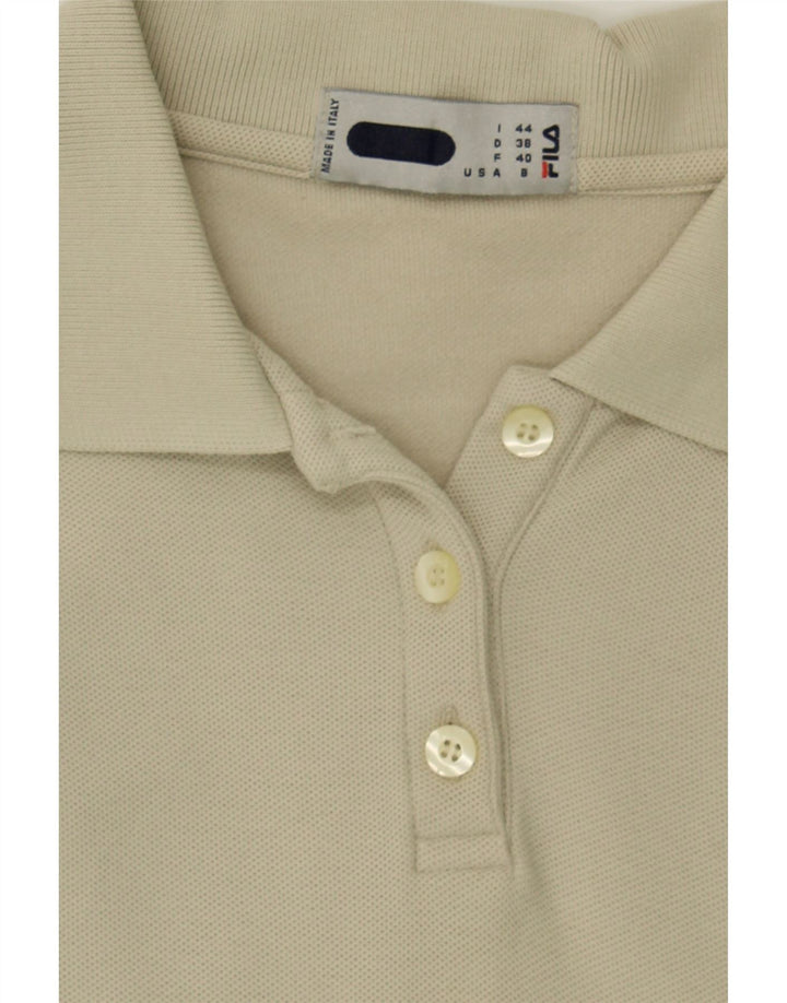 FILA Womens Sleeveless Polo Dress US 8 Medium Beige Cotton Vintage Fila and Second-Hand Fila from Messina Hembry 